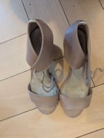 Sandales hautes en cuir brun clair Shlomit Ofir, T38