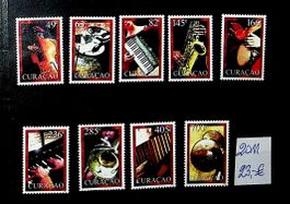 CURAÇAO SÉRIE DE TIMBRES NEUFS** 2011. COTE 23 EUROS/AT20
