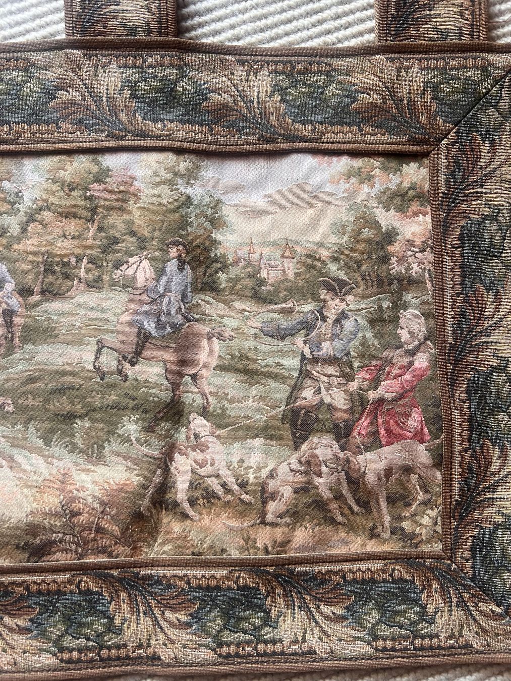 Dipinti: Vintage tapestry hunting scene – Nuovo (secondo la descrizione) da Lausanne venduto da NYC67 4
