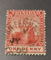 Trinidad und Tobago 1909 alte briefmarke