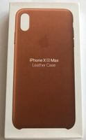 Apple - iPhone Xs Max Echtleder Hülle Sattelbraun