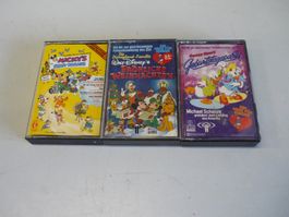 3x Kassetten Walt Disney Micky Maus Donald Duck Rar