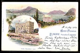 Paradiso-Lugano, Hotel-Pension Europe, A