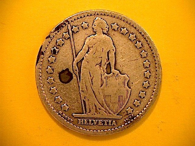 Alle Münzen: 1 Fr. 1908 – Gebraucht aus Buchs AG von Ged8 1