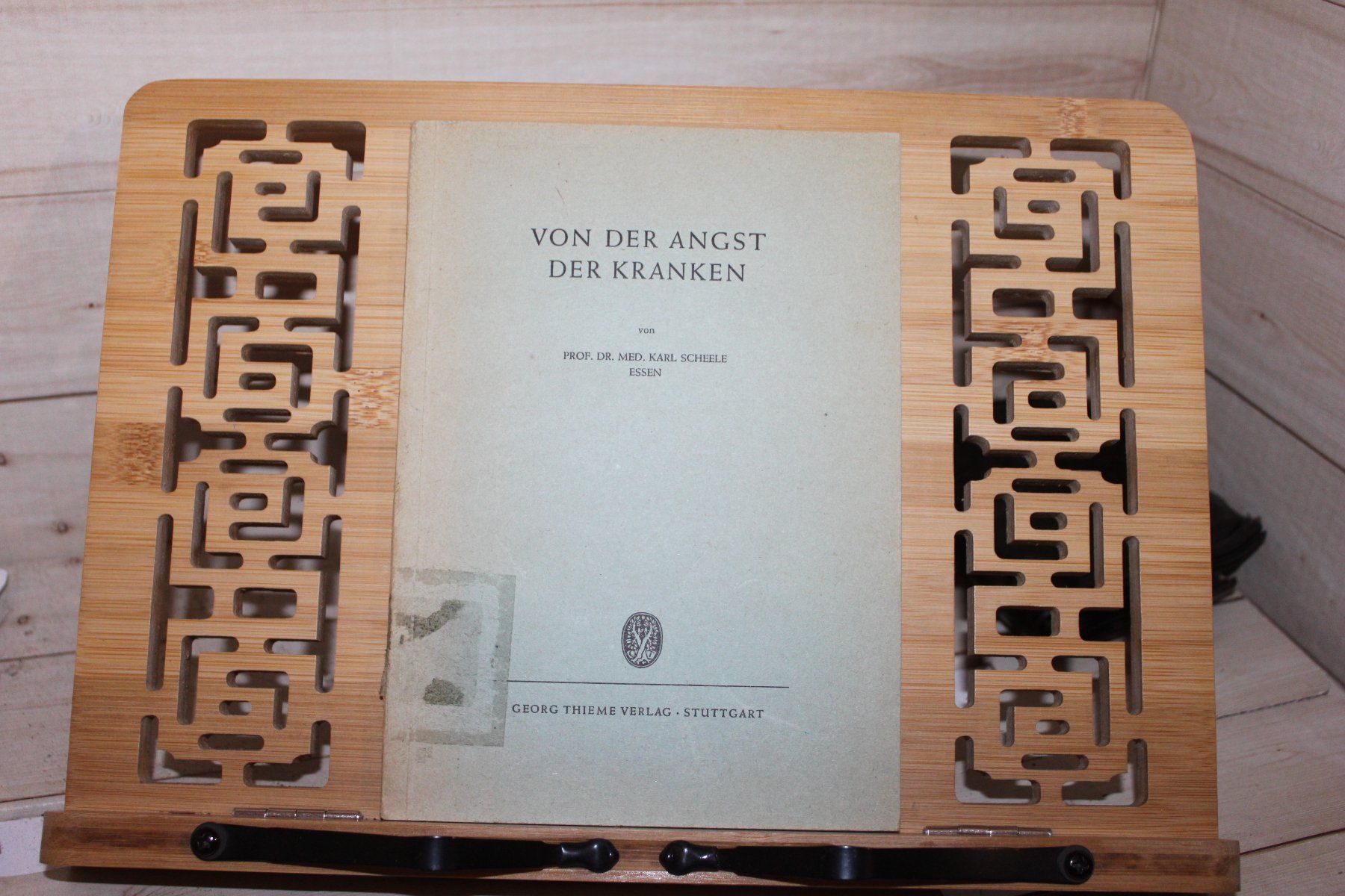 Bücher: Von der Angst der Kranken - Dr. Karl Scheele – Gebraucht aus Urdorf von Buchprofi