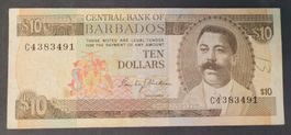 10 DOLLARS / BARBADOS ND (1973)