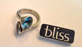 *NEU" OVP - Luxus Ring Edelstahl mit 2 Premium-Steinen
