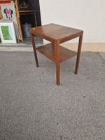 Beistelltisch Holz zwei Ebenen schmal 60cm breit 