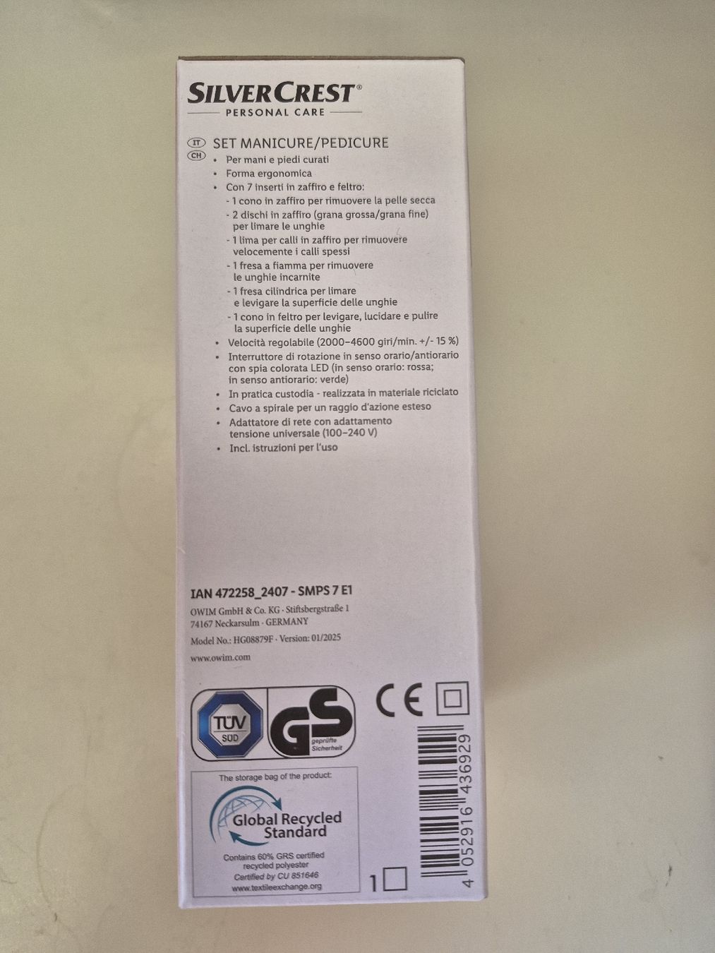 Manicure: Set manucure et pédicure Silvercrest - Soin complet! – Nuovo e nell'imballaggio originale da Villars-sur-Glâne venduto da snacks01 3
