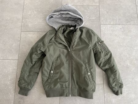 H&M Kinder Jacke, Khaki, Grösse 122/128, Top Zustand
