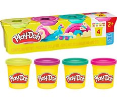 Play-Doh Vibrant 4er Pack 4 Dosen à 85 g