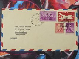 CL33 Enveloppe + Timbre USA 1955