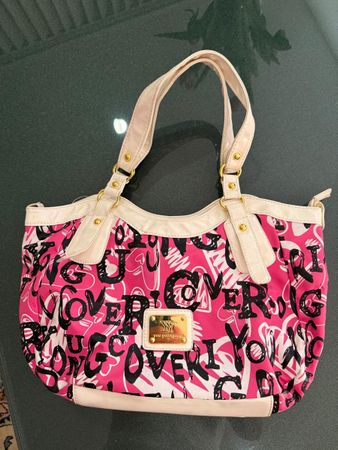 Damen Handtasche pink – auffälliges Design / Schulterriemen