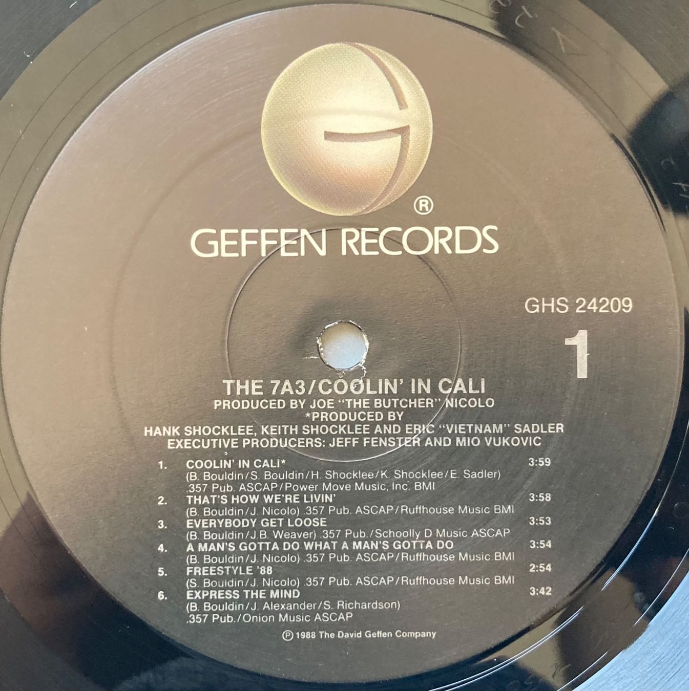 Schallplatten: THE 7A3 - COOLLIN' IN CALI – Gebraucht aus Poliez-Pittet von Newtown-Records 4