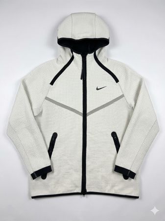 Original Nike Tech Fleece Zip Hoodie Weiss