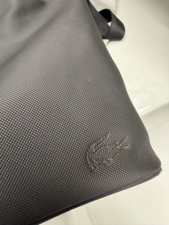 Lacoste Drawstring Bucket Bag - Black Canvas