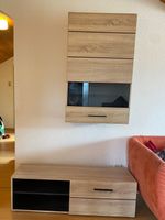 2 Wandvitrine 2 Boards Sonoma Eiche Nachbildung