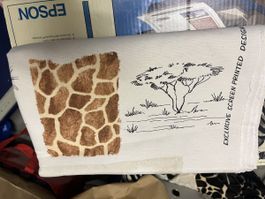 Stoff Giraffenmuster Afrika Savanne 🦒🌴 Stoff