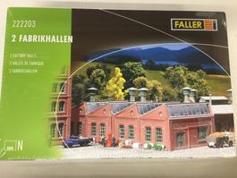 Faller Spur N 222203 zwei Fabrikhallen neu verschweisste OVP