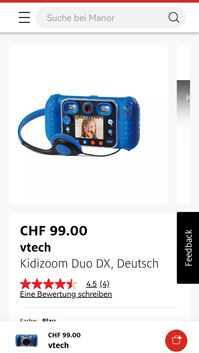Vtech Fotocamera: NEU vtech Kidizoom Duo DX, Deutsch – Nuovo e nell'imballaggio originale da Rapperswil SG venduto da lilkate 2