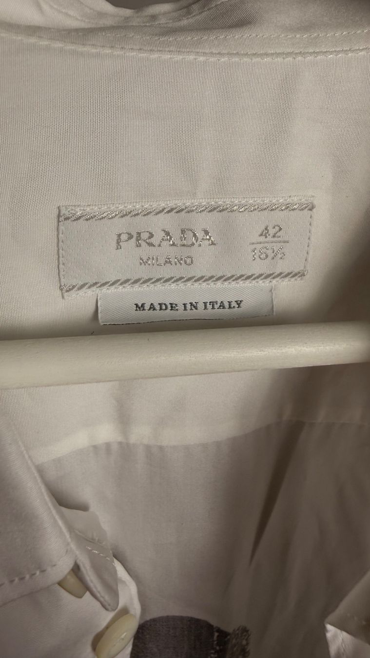 Prada Camicie: Prada Popeline Hemd Weiss – Nuovo (secondo la descrizione) da Burgdorf venduto da ime_f9f6 5