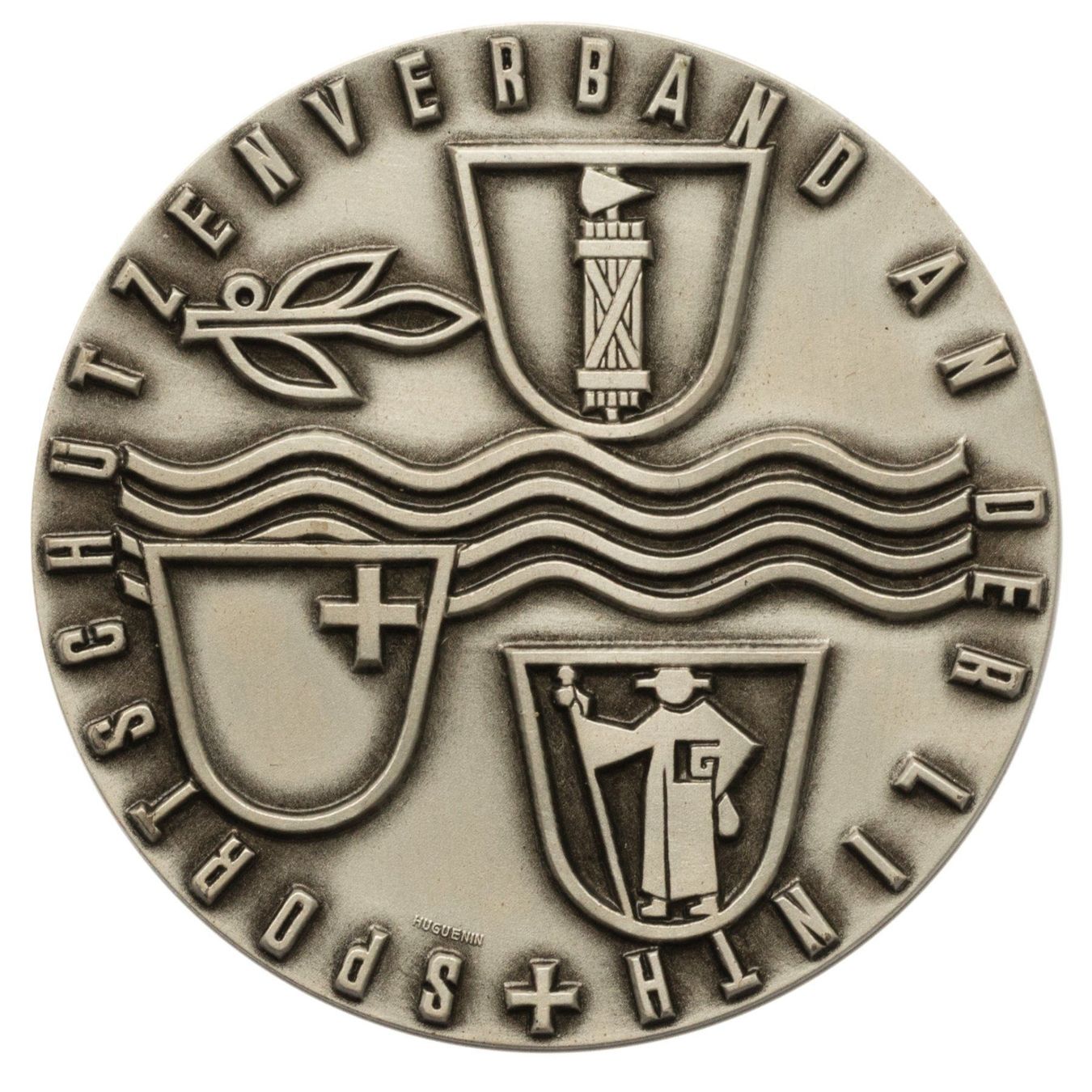 Medaglie: Schützenmedaille an der Linth 1961 – Usato da Rotkreuz venduto da Swiss-Coins