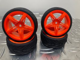Radsatz 1:10 Devil 12F orange 26mm Neu!    LIQUIDATION