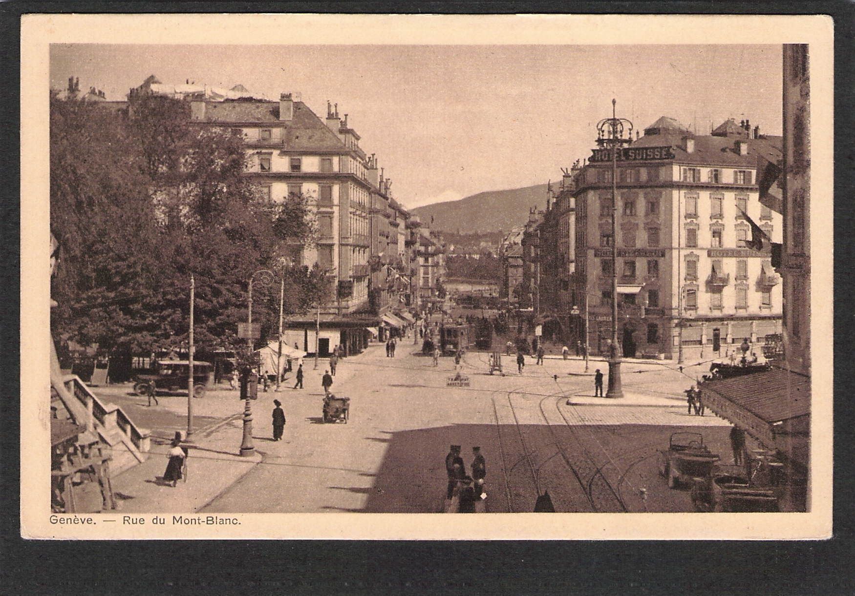 Ansichtskarten: CP/GE Genève , Rue du Mont - Blanc – Gebraucht aus Reichenburg von Pipo-67