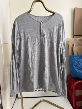 T-shirt A.P.C. gris manches longues, Size  XXL