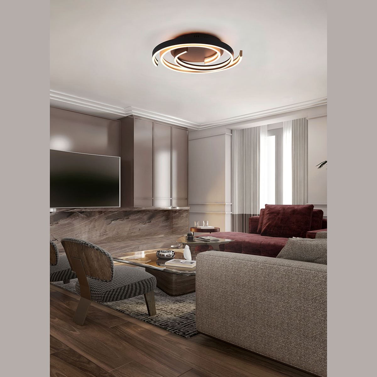 Lampadari & plafoniere: LED Deckenleuchte, Dimmer, Rund – Nuovo (secondo la descrizione) da Kreuzlingen venduto da Smart-Light 1