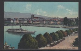 Carte Postale Genève et la Grand Quai