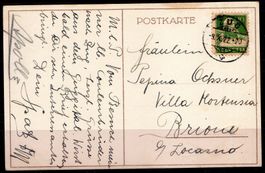 POSTKARTE VON ZUG NACH BRIONE 1922 - EV142