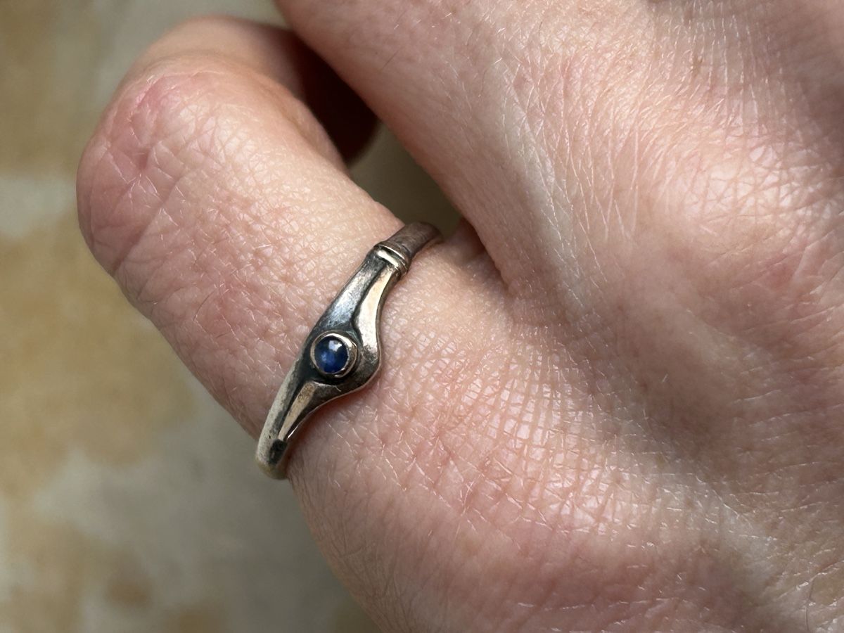 Anelli: Silberrring swing lapislazuli & gold – Usato da Dittingen venduto da Bellevista