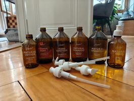Soeder set of empty lotion soap bottles 6