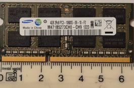 4GB DDR3 RAM SO-DIMM Samsung 1333MHz PC3-10600S Laptop