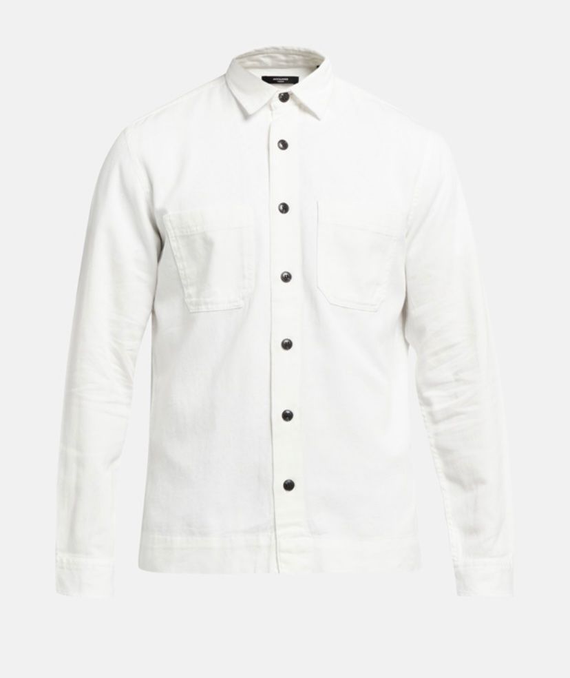 Giacche: Jack & Jones, Jeansjacke/hemd weiss – Nuovo e nell'imballaggio originale da Zug venduto da meryamb