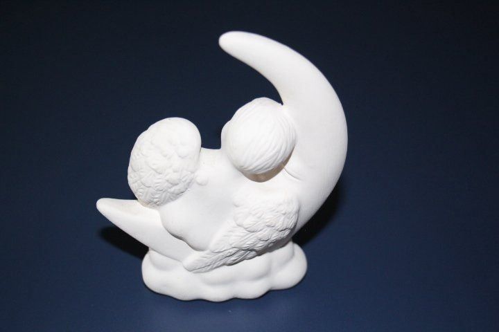 Statuette: Engel aus Ton, Handarbeit, 12 cm – Usato da Eschenbach SG venduto da Anisti13 1