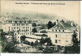 Neuchâtel NE Pensionat Frères Ecoles 1939 sehr gut erhalten