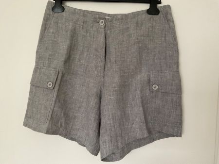 100% Leinen Shorts Gr 42 grau HENNES Collection, wie neu