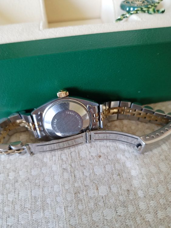 Rolex Orologi: Rolex Perpetual Date 18 K Gold/Stahl Automat Damen 26mm Box – Usato da Riehen venduto da Kmialrii 8