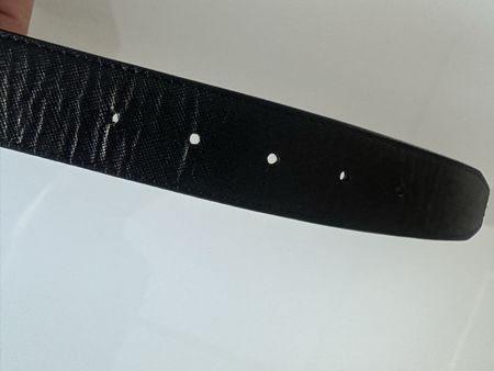 Pierre Cardin Schwarzer Ledergürtel, Länge 110cm