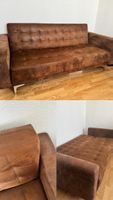 Schlafsofa braun mit Bettfunktion gebrauchter Zustand