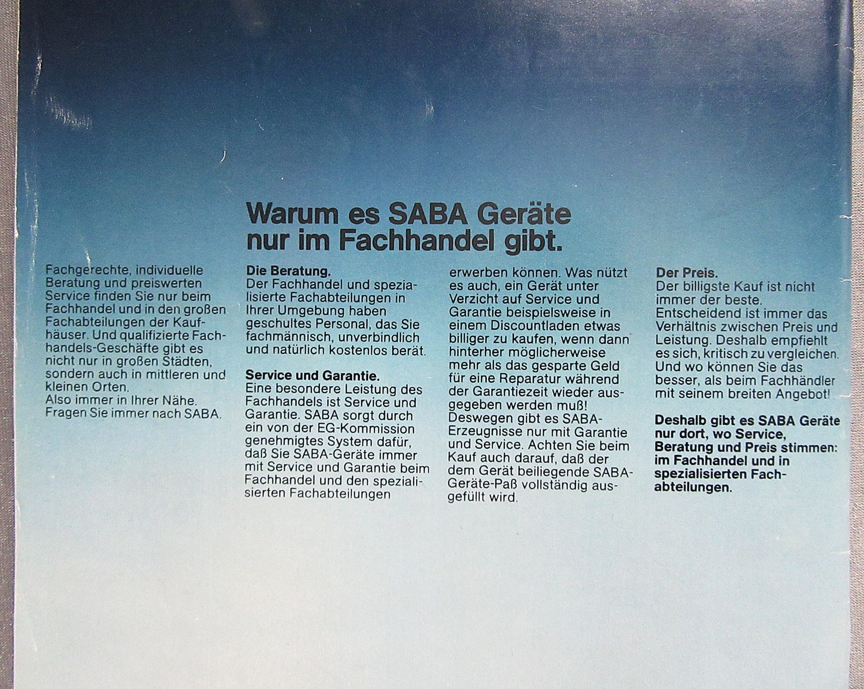 Zeitschriften & Magazine: SABA Gesamtprogramm 78/79 - Magazin mit SABA Geräten – Gebraucht aus Auenstein von Padabimbim 9
