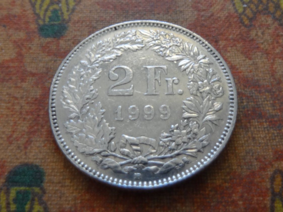 Tutti le monete: 2 Fr. 1999 – Usato da Romanel-sur-Lausanne venduto da Swift13
