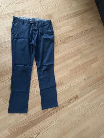 Herren Hose Winter Gr. 46 blau 97% Baumwolle