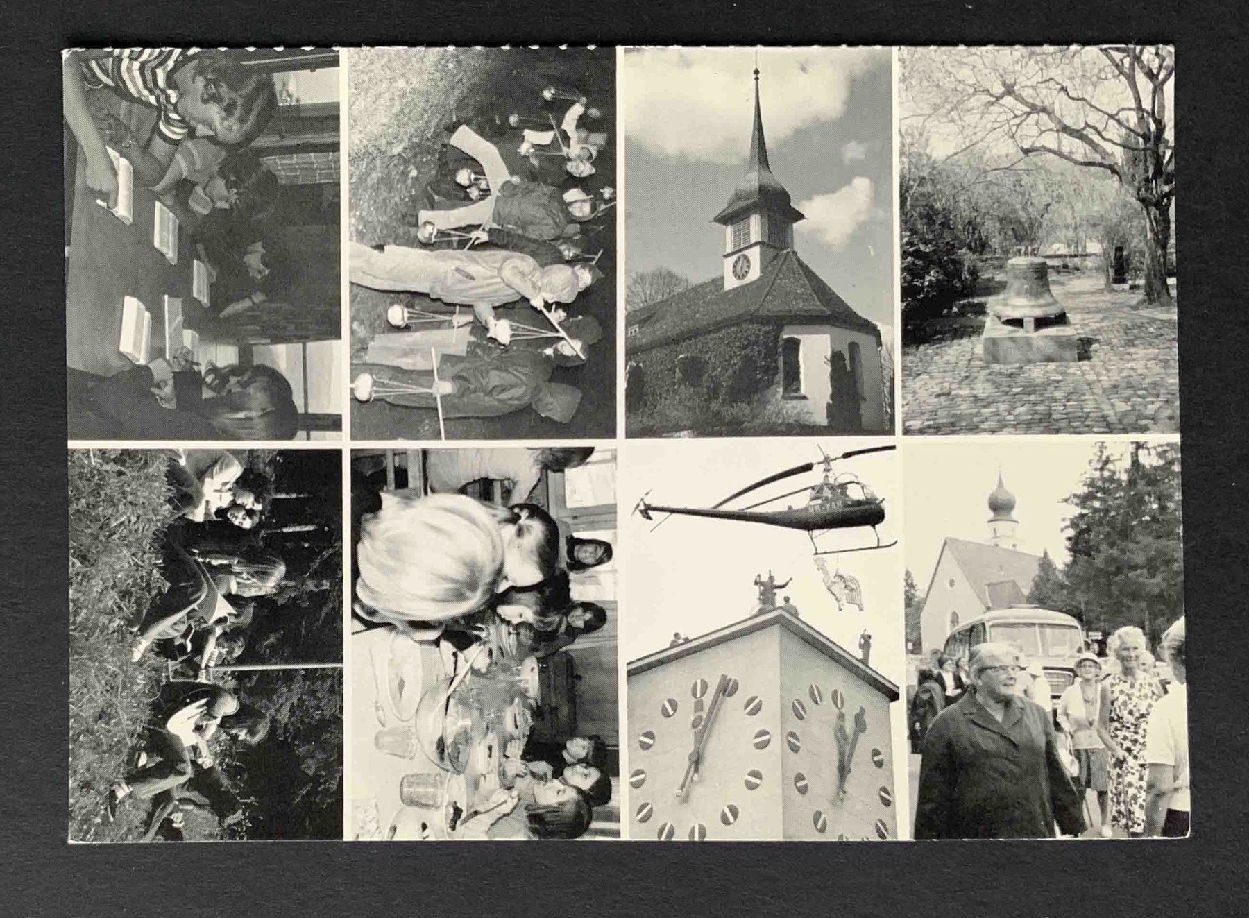 Cartoline postali: AK Wollishofen Impressionen aus Gemeinde und Gemeindeleben – Usato da Goldau venduto da artelier1