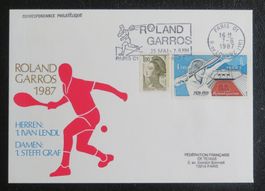 Ersttagsbrief Roland-Garros 87