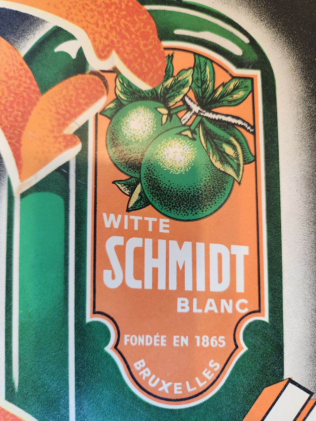 Insegne: Witte Schmidt Aperitief Plakat Brusselse Luxe Blechschild – Usato da Stein AG venduto da Metaluna 1