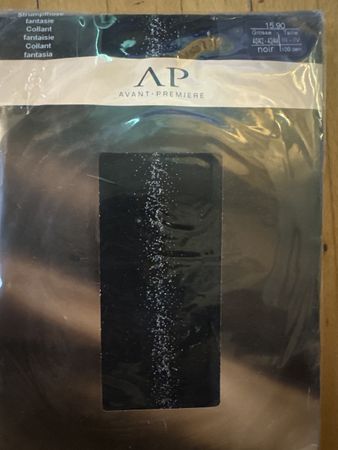 Elegante AP Strumpfhose Gr. 40/42-42/44 schwarz Glitzer, neu