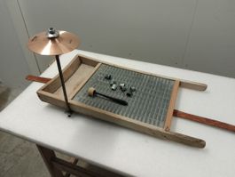 Waschbrett Musikinstrument mit Zubehör
